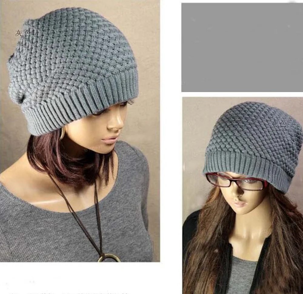 Новинка, модные брендовые мужские и женские шапки Skullies Beanies Wnter, вязаные теплые шапки, 3 цвета, 5001