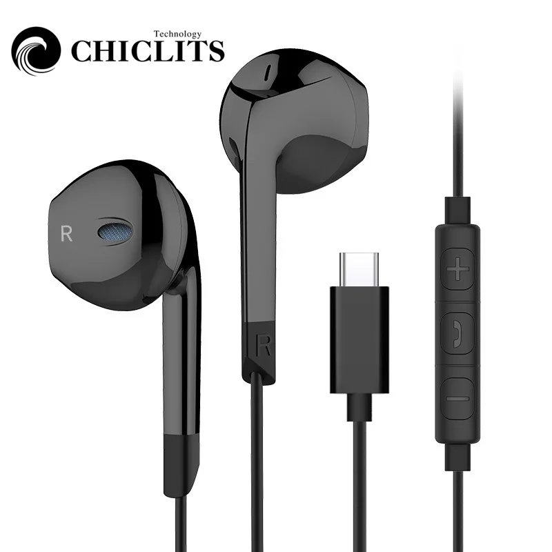 Наушники Type-C E6T стерео для прослушивания музыки Универсальные наушники-вкладыши