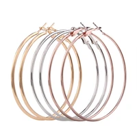 fashion big hoop earrings 2019 hot sale geometric statement earring for women hypoallergenic gold large round ear rings jewelry