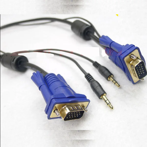 Кабель VGA vga3 + 9 ТВ кабель с аудиокабелями ноутбук компьютер подключенный к