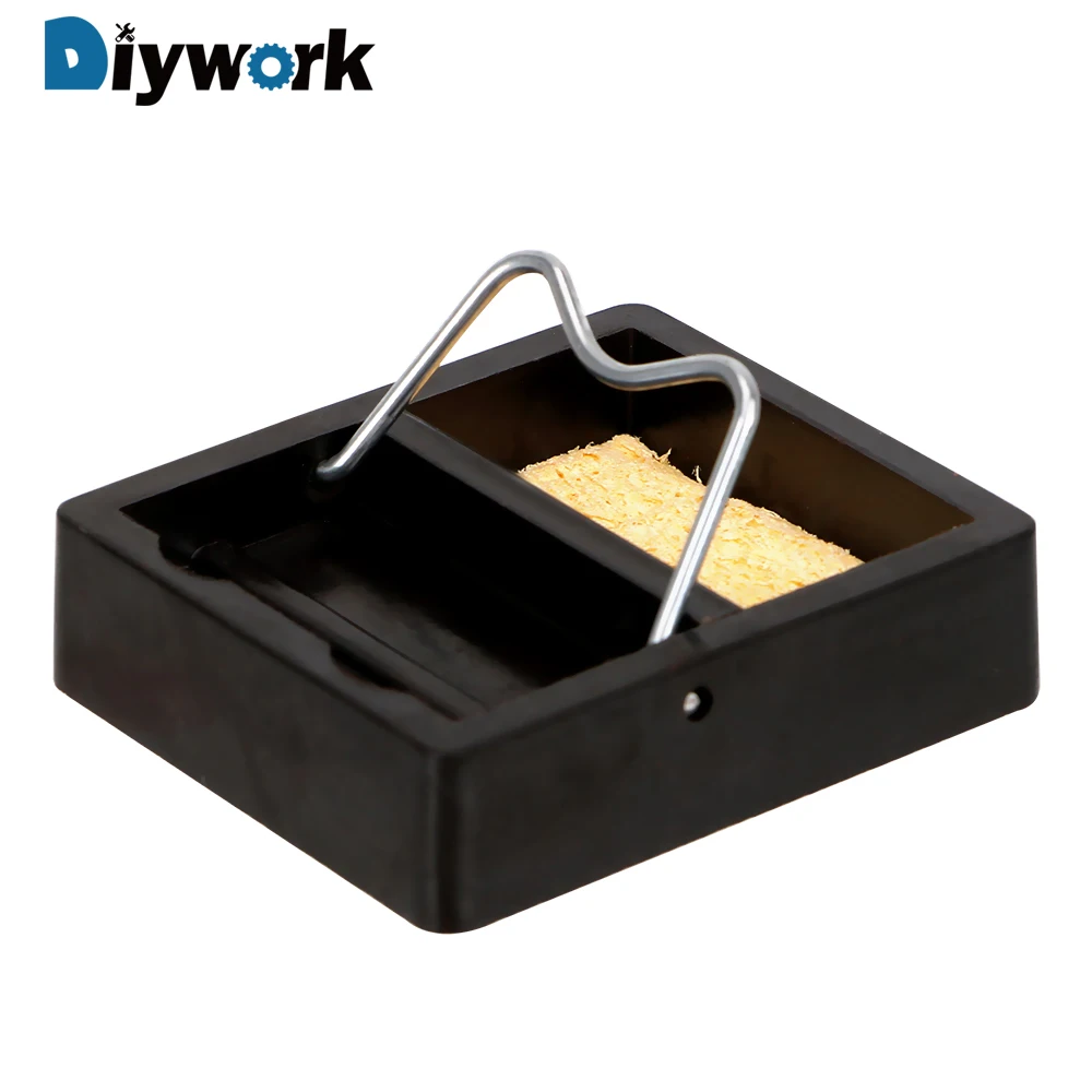 

DIYWORK Electric Soldering Iron Stand Holder Metal Support Station Small And Simple Soldering Iron Frame With Solder Sponge