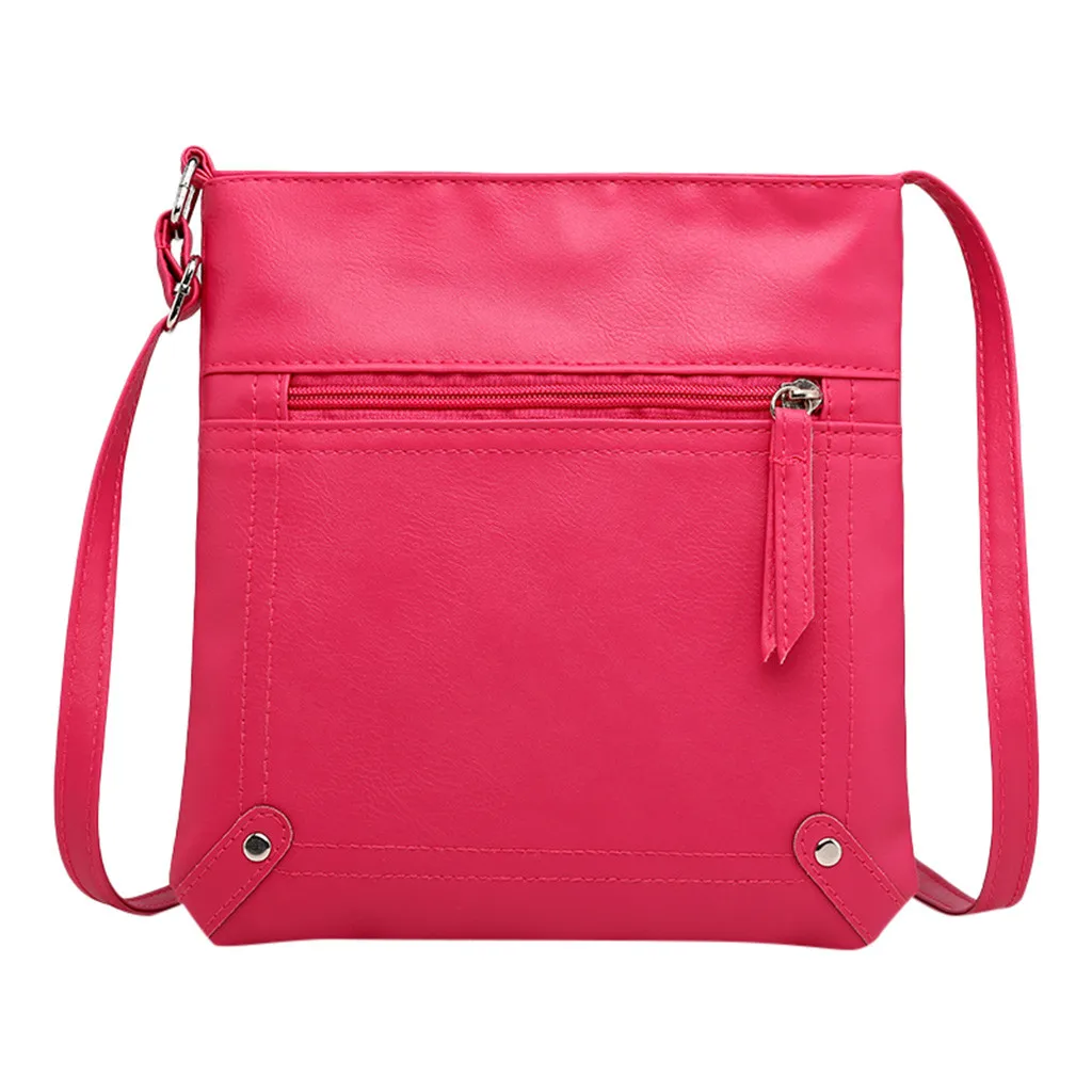 Женская сумка-мессенджер Bolsa Mujer однотонная маленькая квадратная сумка из