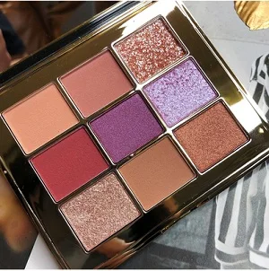 Бренд Shimmer Matte Makeup Pallete 9 цветов блеск прессованные тени для век Палитра бриллиантов макияж тени для век Палитра для пигментов косметика - Цвет: 03