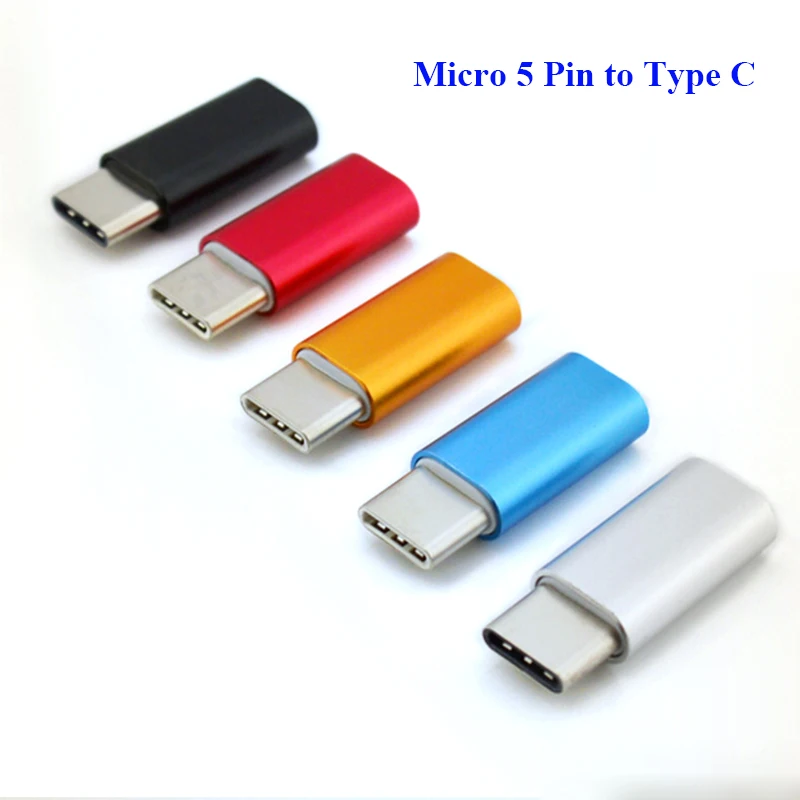 Алюминиевый металлический Micro USB для 8 контактного микро usb 3 1 type C разъем конвертер