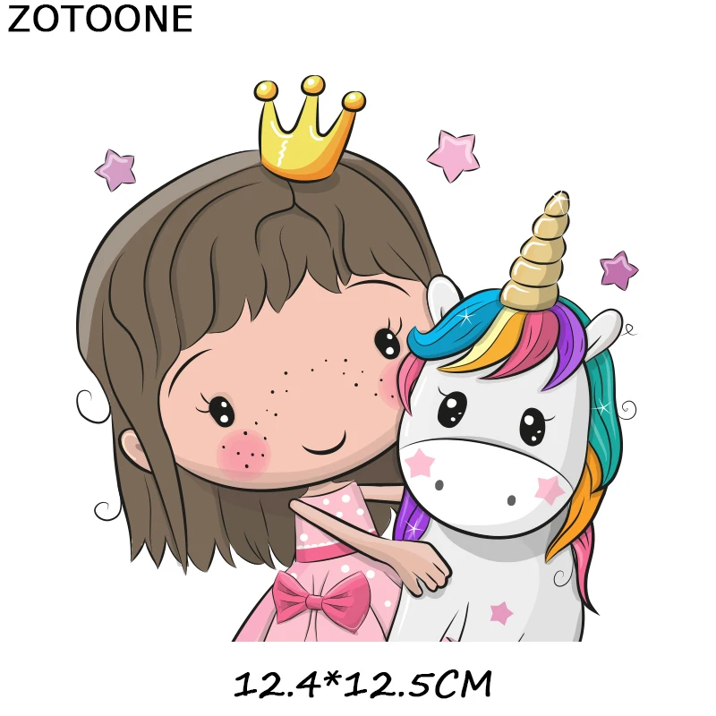 971 ZOTOONE глажка Единорог одежда стикер DIY Детская одежда патч высокая эластичность Стирка и глажка печати горячий пресс - Цвет: 971