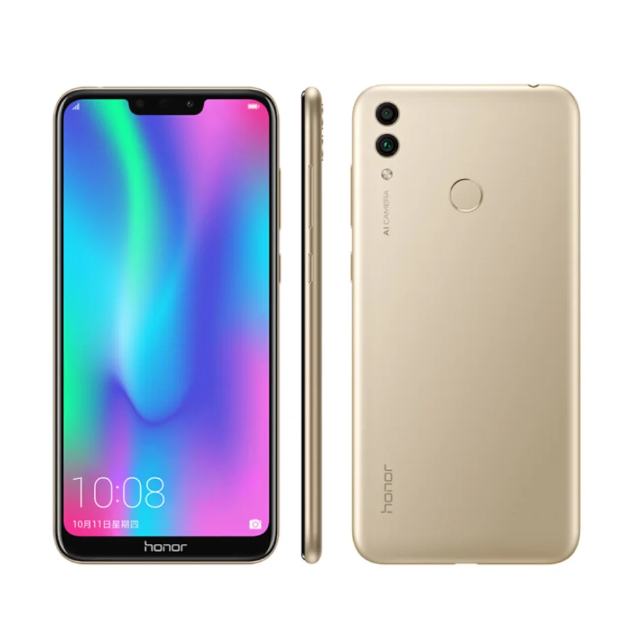 Глобальная прошивка, Honor 8C 6,2" 4G ram 32G/64GB rom, Восьмиядерный процессор Snapdragon 632, камера 13 МП+ 8 Мп, мобильный телефон 4000 мАч