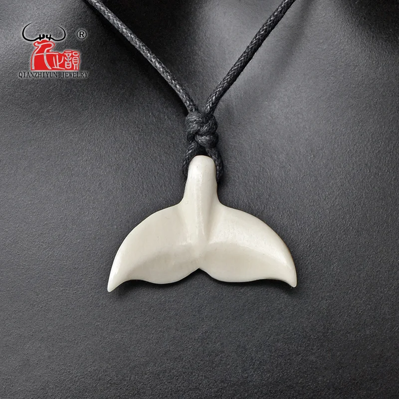 1 шт продажа новозеландского маори ручной резной fishbone ожерелье и кулон женский
