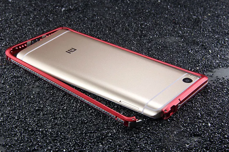 iMatch Алюминиевый металлический бампер в форме бриллианта чехол для Xiaomi mi 5 Pro mi 5 mi 5S/Plus Роскошный тонкий чехол-подставка