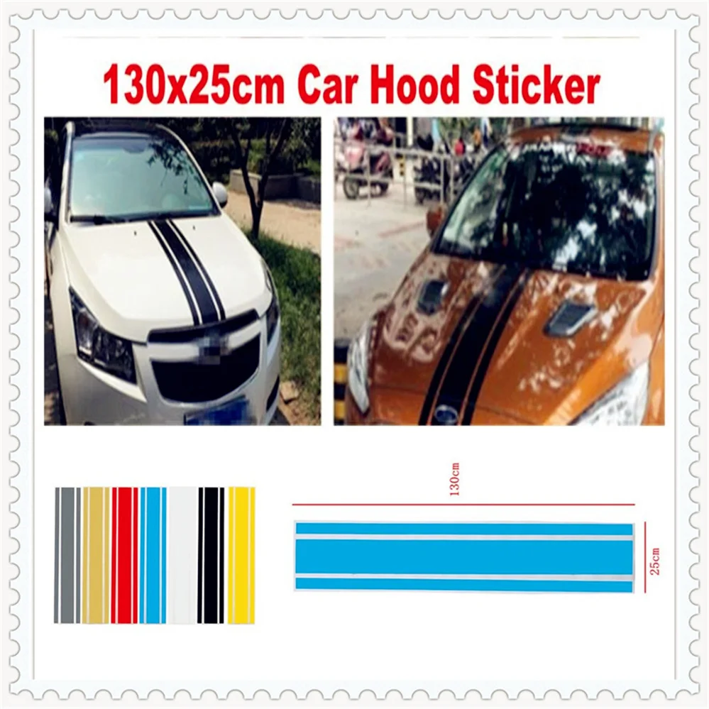 7 цветов авто наклейка автомобиля поцарапанная Наклейка Декор двигателя полоса