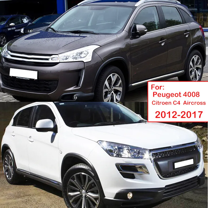 Кожаные автомобильные коврики подходят для Citroen C4 Aircross Peugeot 4008 2012 2013 2014 2015 2016 2017