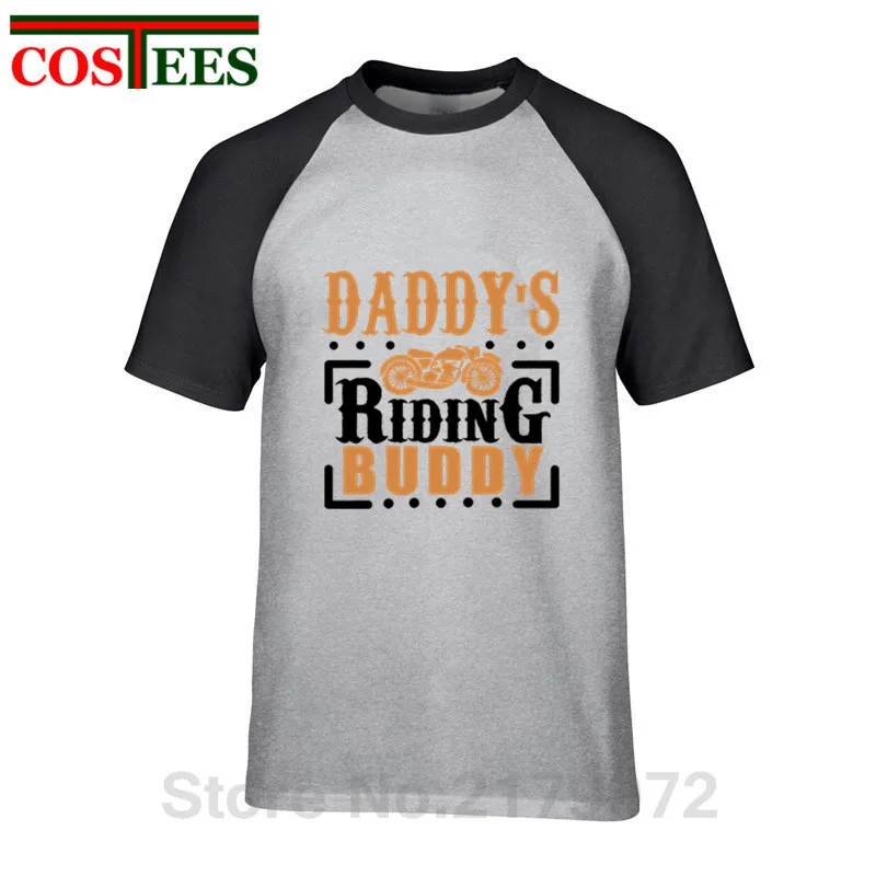 Винтажная Мужская футболка с надписью Daddy's Riding buddy С Днем Рождения лучший