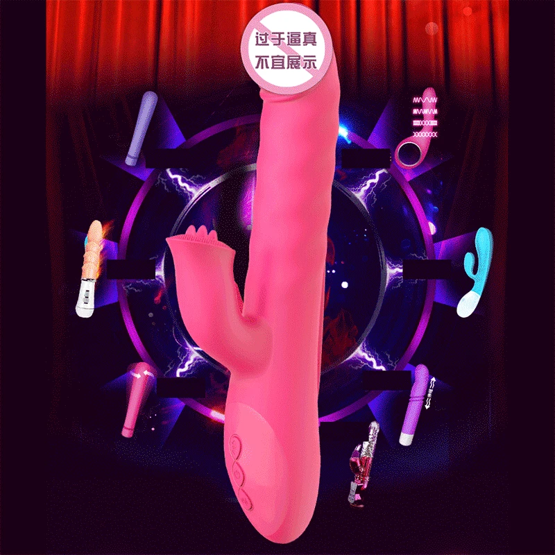 G Spot ligging язык вибратор взрослые игрушки зарядка через USB Телескопический