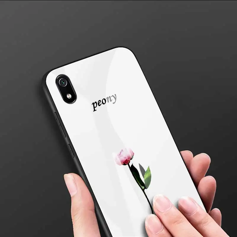 Чехол с рисунком для Xiaomi Redmi 7A 7 A чехол стеклянный Redmi7A Red mi цветок любимый милый
