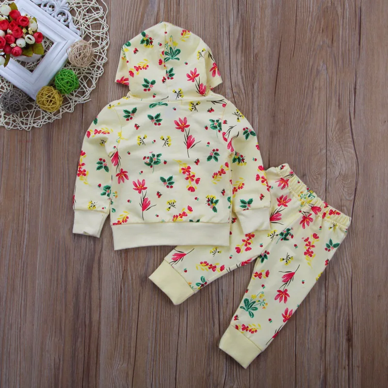0-2 years old with floral suit and hooded |
