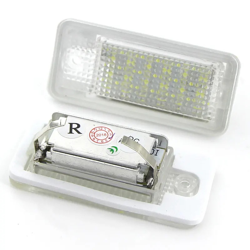 Комплект из 2 предметов белый 3 Вт 18SMD светодиодный номерной знак светильник Led