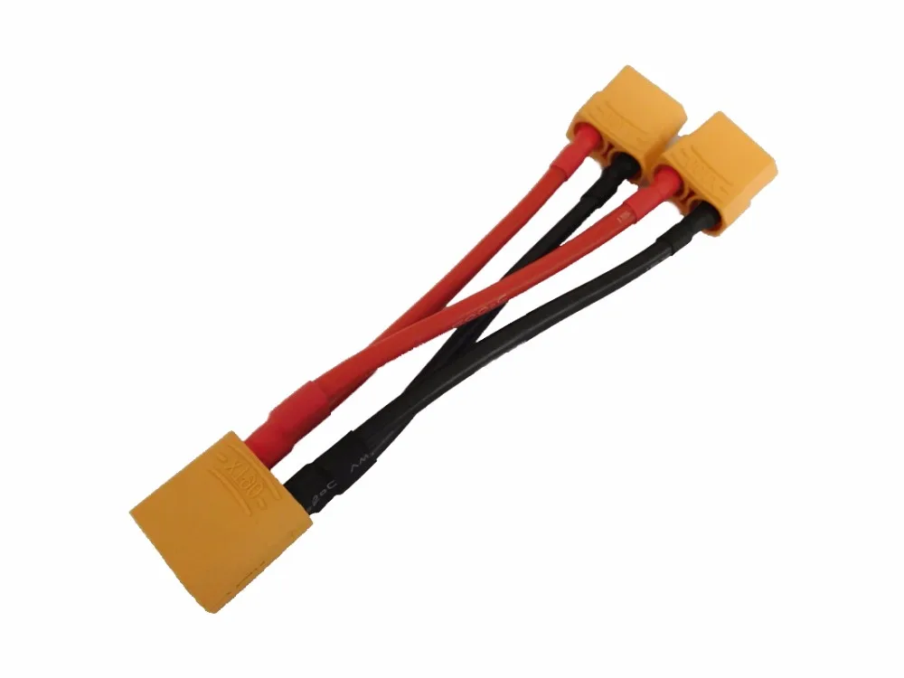 XT90 Параллельный разъем 12AWG батарея Y сплиттер кабель для FPV Lipo батареи