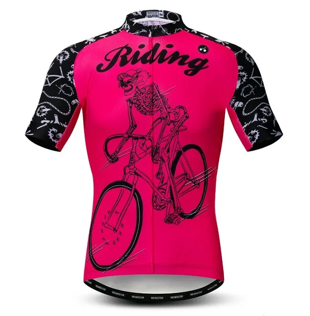 52 Weimostar велосипедная футболка, Мужская велосипедная майка Jerses road MTB велосипедная одежда с коротким рукавом, уличная спортивная одежда, Майо гоночный топ с черепом - Цвет: 52