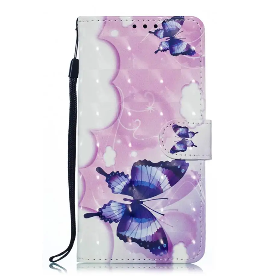 PU Leather Phone Case For Samsug Galaxy A8S Wallet Painted Cases 3D Vision Flip Cover | Мобильные телефоны и аксессуары