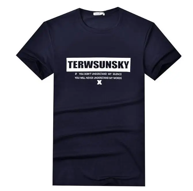 Горячая Распродажа Terwsunsky Лето Для мужчин тренажерный зал на свежем воздухе спортивные хлопковые футболки с короткими рукавами футболки TD066