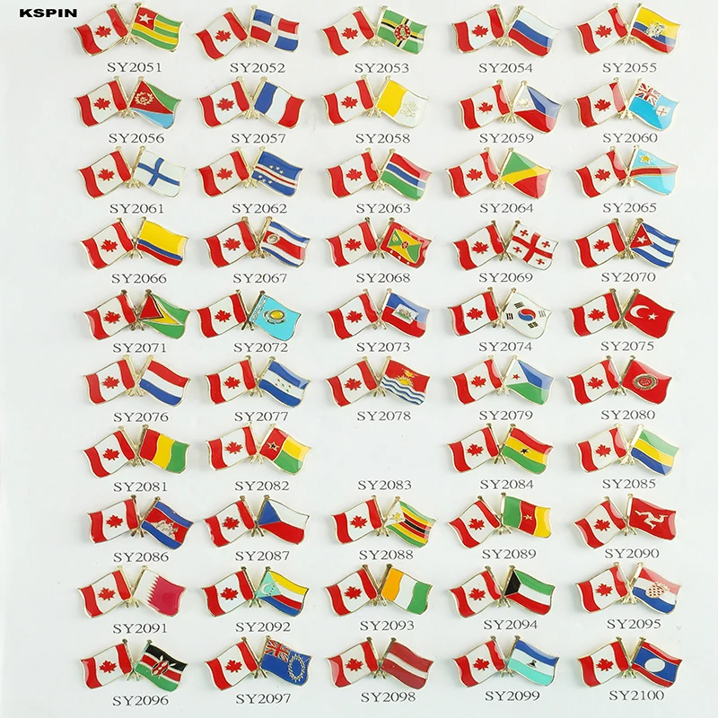 Канада Флаг дружбы значок отворот контактный штырь 1 шт. в партии|flag badge|badge badgeslot