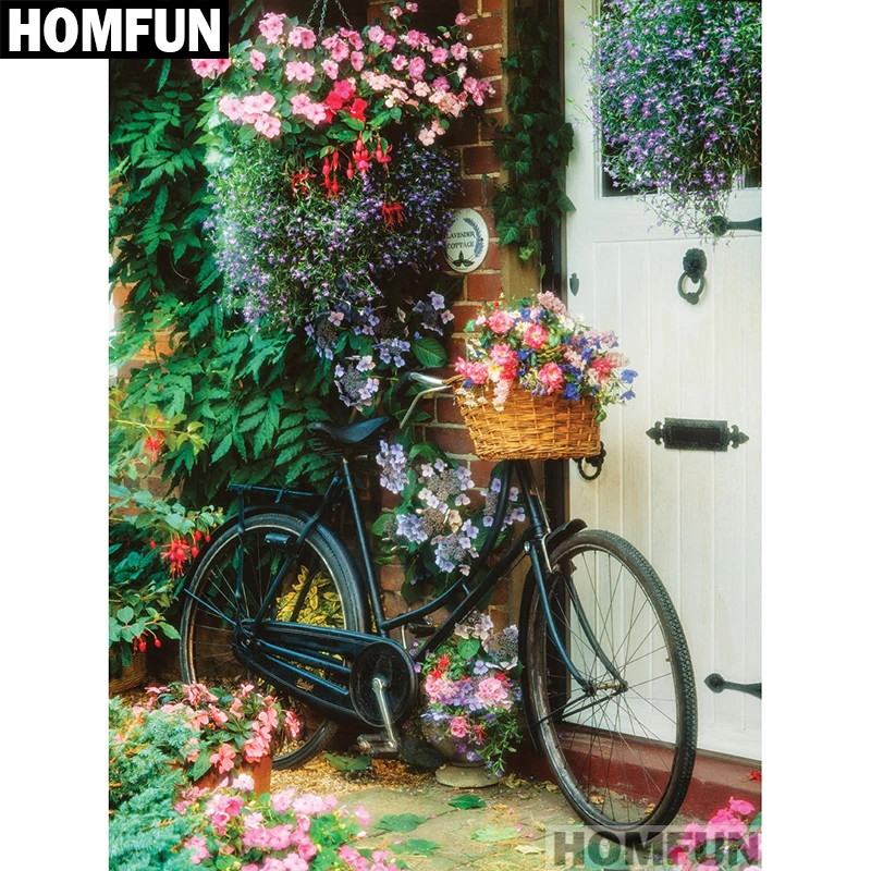 Набор для алмазной вышивки HOMFUN A01118 картина сделай сам из квадратных/круглых