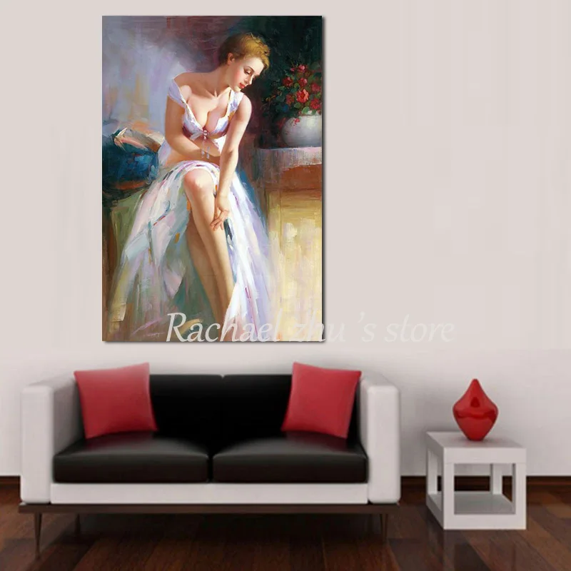 Картина маслом на холсте высококачественная Классическая Обнаженная с