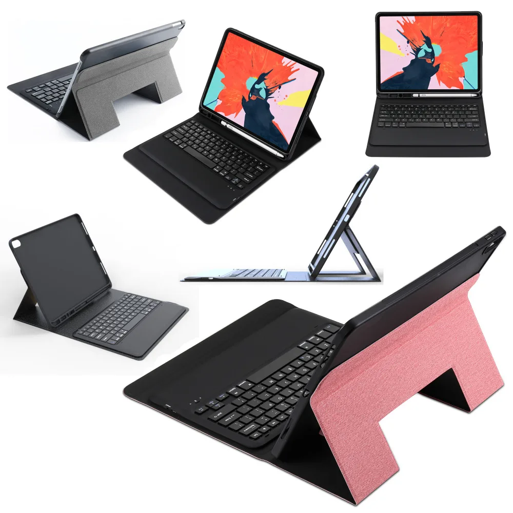 Чехол подставка для Apple iPad Pro 12 9 2018 с беспроводной Bluetooth клавиатурой
