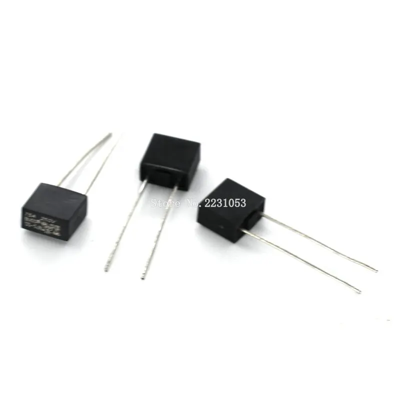 10 шт. предохранители 2A 1A 3.15A 4A 5A 6.3A 250V 392 квадратный пластиковый плавкий