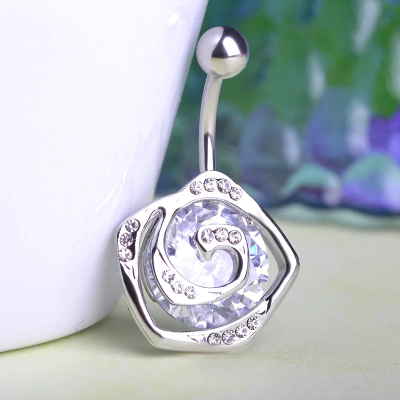 Модные ювелирные украшения для тела с золотистыми розовыми цветами Женское