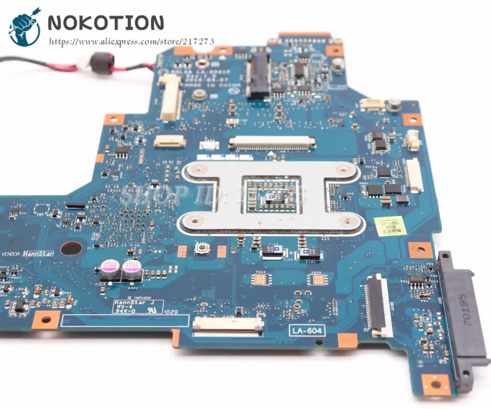 NOKOTION для Toshiba Satellite L670 материнская плата для ноутбука HM55 UMA K000103760 NALAA LA-6041P основная плата процессор