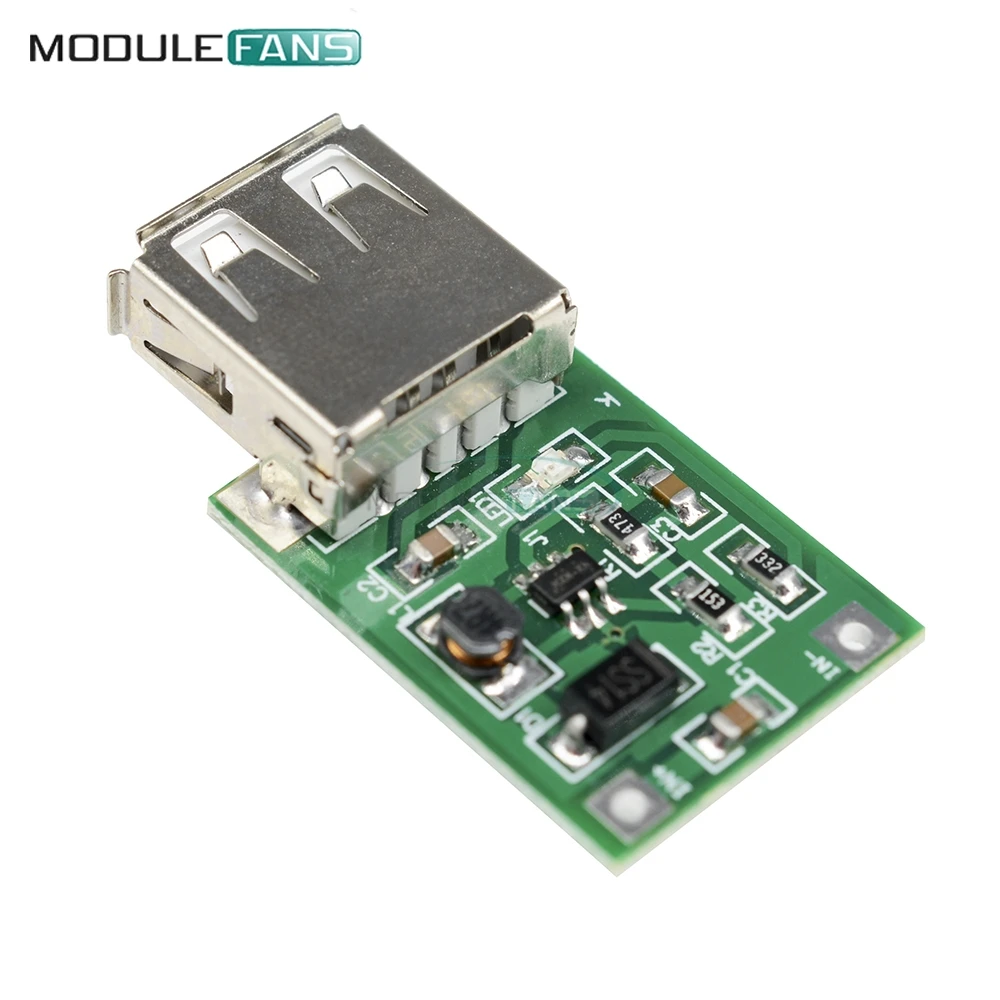 DC-DC 0 9 V-5V to 5V 600MA Step-Up Booster USB Mobile Power Module Board | Электронные компоненты и
