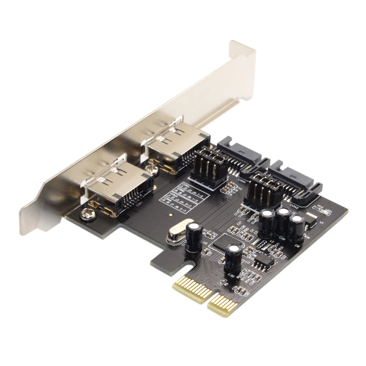 Плата расширения PCI-E на 4 порта SATA 3 0 ESATA PCIE SATA3 6 Гбит/с | Компьютеры и офис