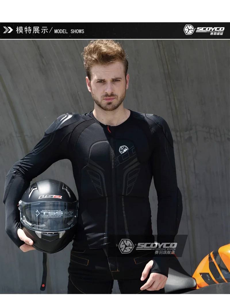 

Scoyco AM03 Breathable Motorcycle Jacket Anti-wind Men's Racing Motocross Jackets Moto Armor Gear Motorbike Protective Clothing