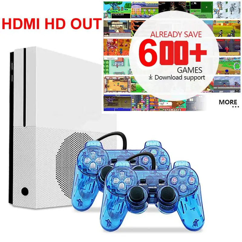 Классическая Мини игровая приставка HDMI TV ретро портативная встроенные 600