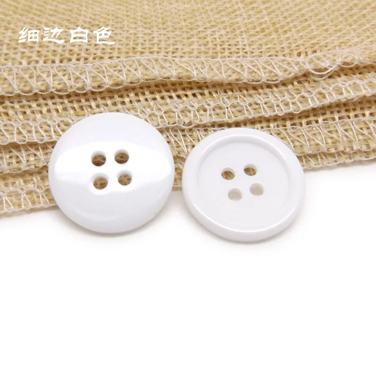 100pcs resin button black and white four eyes wide thin bread buttons can be customized color C5-4 | Дом и сад