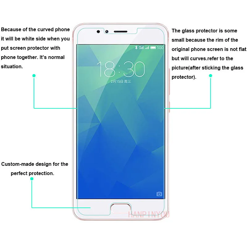 2 шт./лот для Meizu M5s закаленное стекло 9H 2.5D Премиум Защитная пленка экрана M5s/Meilan