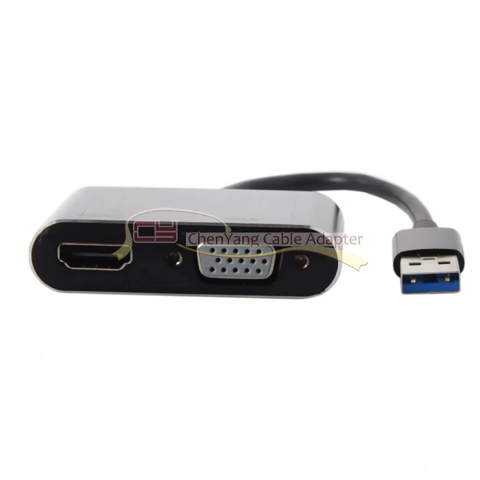 CY USB 3.0 &amp 2.0 to HDMI VGA HDTV Adapter Cable External Graphics Card for Windows Laptop | Компьютеры и офис