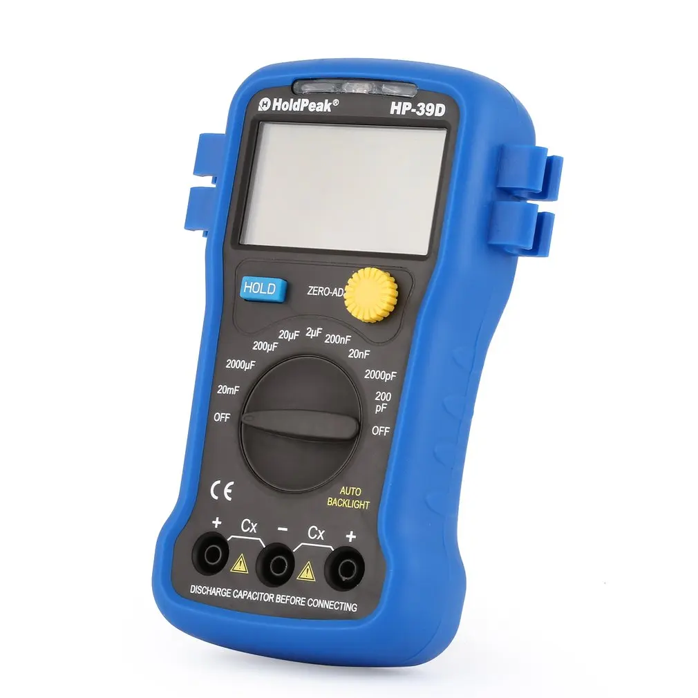 HoldPeak HP 39D Цифровой мультиметр автоматический измеритель дальности True RMS NCV Ом