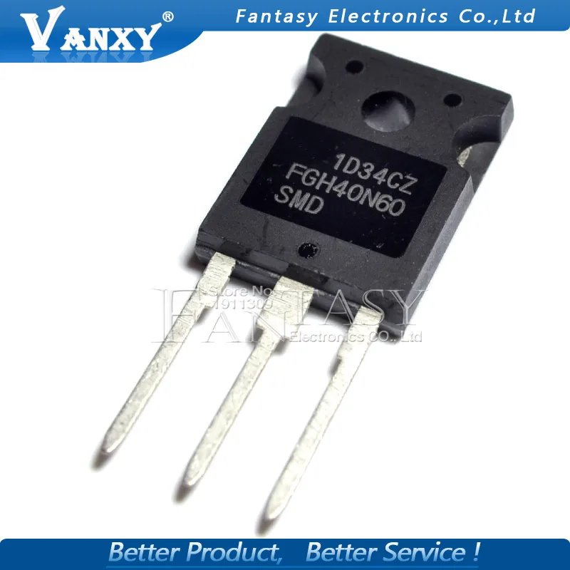 2 шт. FGH40N60SMD TO247 40N60SMD TO-3P 40N60 GH40N60 TO-247 IC новый оригинальный | Электронные компоненты и