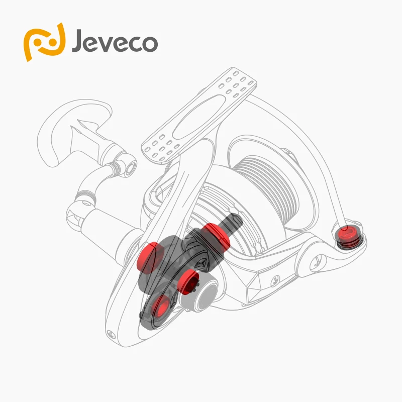 Jeveco спиннинговая Рыболовная катушка с огненным шаром для приманки рыбалки 5 5: 1 6 +