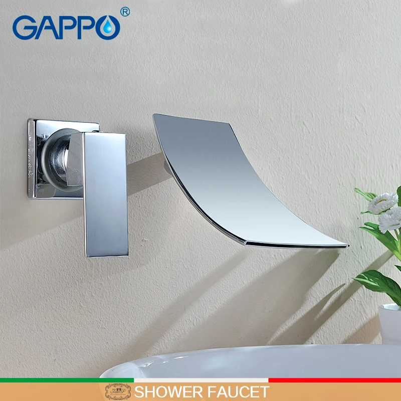 

Смеситель для раковины GAPPO, водопад, латунный кран на раковину, настенное крепление