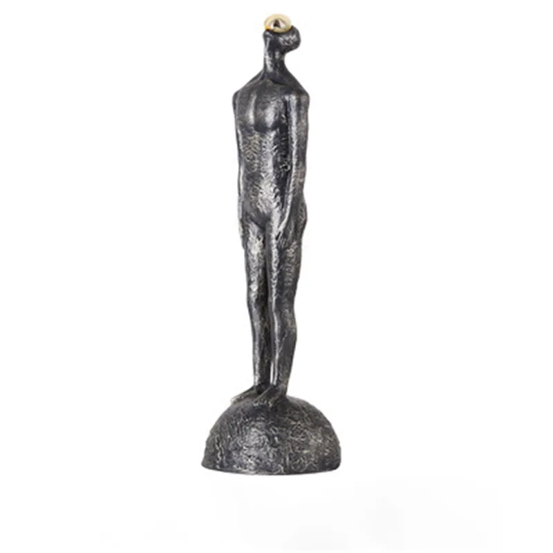 

Chinese Style Figure Abstraction Full-Length Portrait Resin Statue Creative Sales Offices Half-Length Portrait Decoration X2174