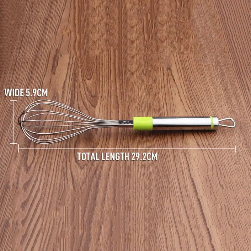 ULKNN Manual Egg Beater Household Kitchen Tool Steel Wire Thickening Durable Stainless PP Silvery | Дом и сад
