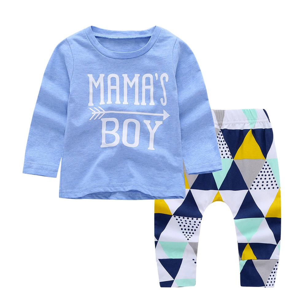 Baby Clothing Sets 2019 Autumn Boys Clothes Infant girl clothing Tops T-shirt+Pants 2pcs Newborn clothes Outfits Set | Детская одежда и