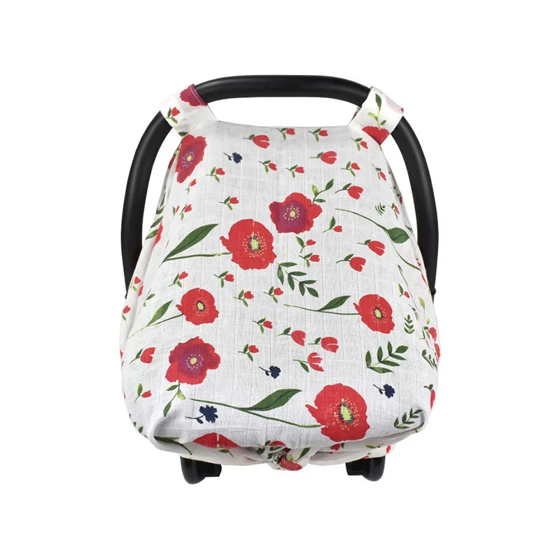 

Newborn Baby Protective Nursing Cover Printed Shopping Cart High Chair Car Seat Canopy Baby Car Seat Sunshade Nursing Cover