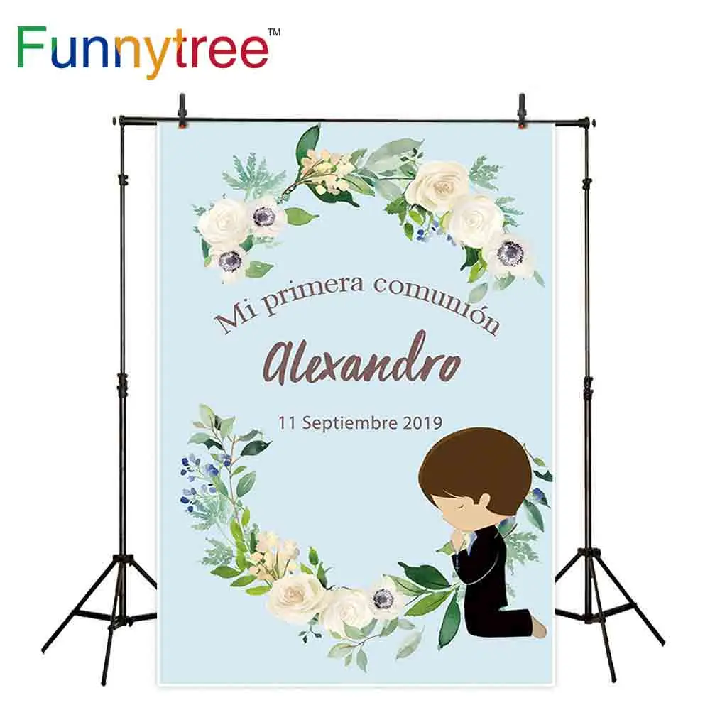 Фотофон Funnytree для студийной фотосъемки с изображением голубого мальчика первого