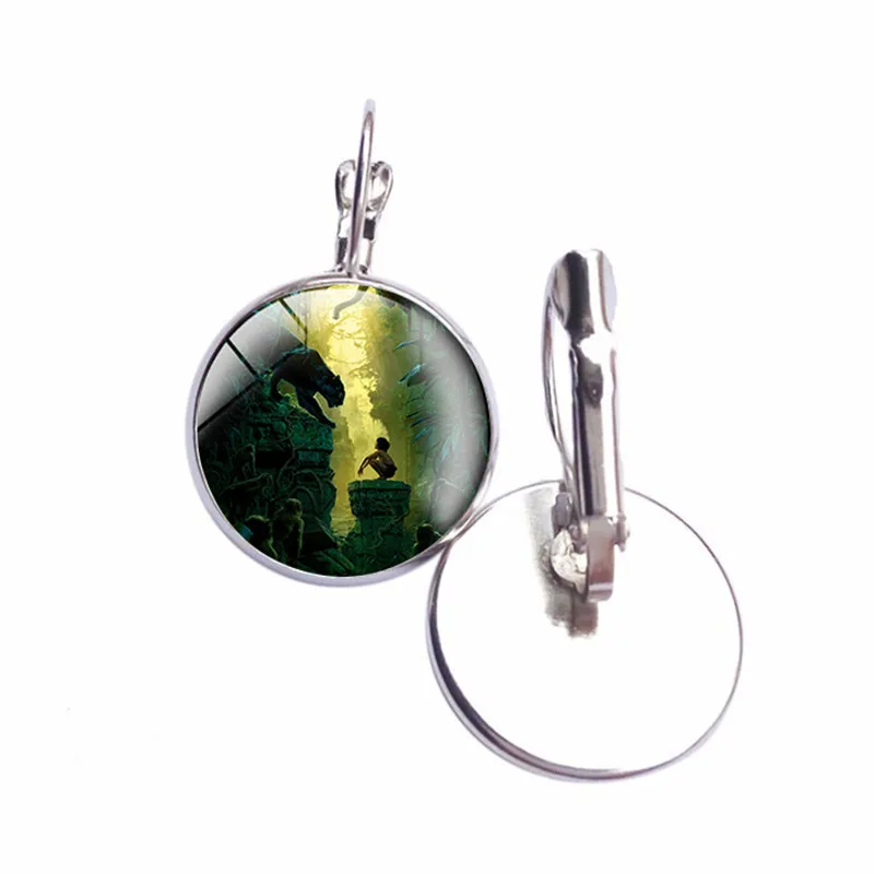 Серьги с изображением книги джунглей для женщин ювелирные изделия из фильма