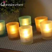 qianxiaozhen glass candle holders wedding decorations candles home decoration candle lantern
