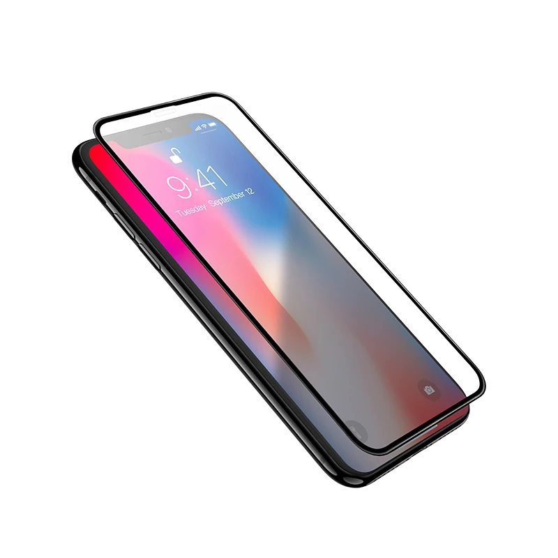 black HOCO Best for Apple iPhone X XS Max XR Full HD Tempered Glass Film Screen Protector Protective 3D Full Cover Screen Protection - Цвет: black