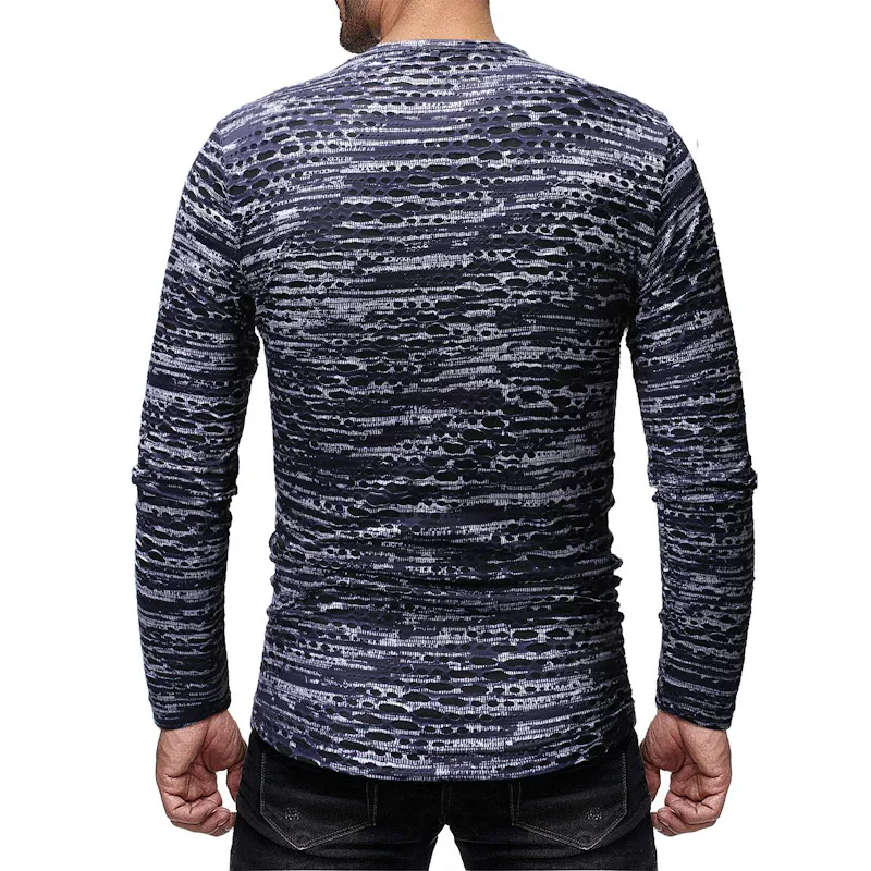 Футболка мужская приталенная с круглым вырезом Повседневная дышащая рубашка